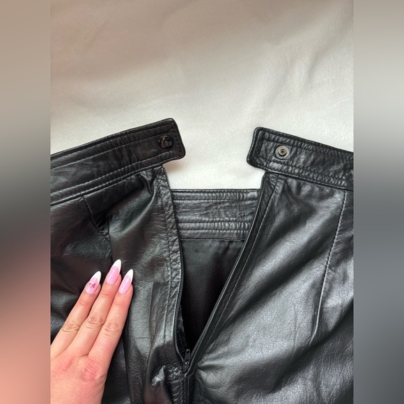 Women’s vintage The LERTHER RANCH LE RANCH DU CUIR leather skirt - Picture 11 of 16